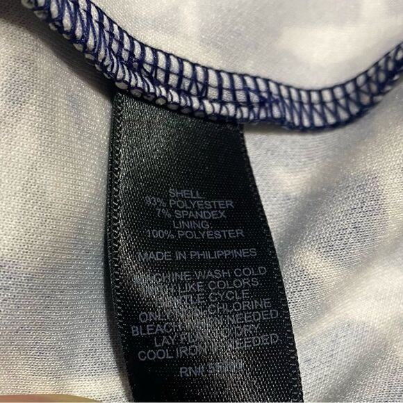 Express Womens Floral Grid Strapless Bodycon Midi Dress Size 2 - Picture 8 of 8